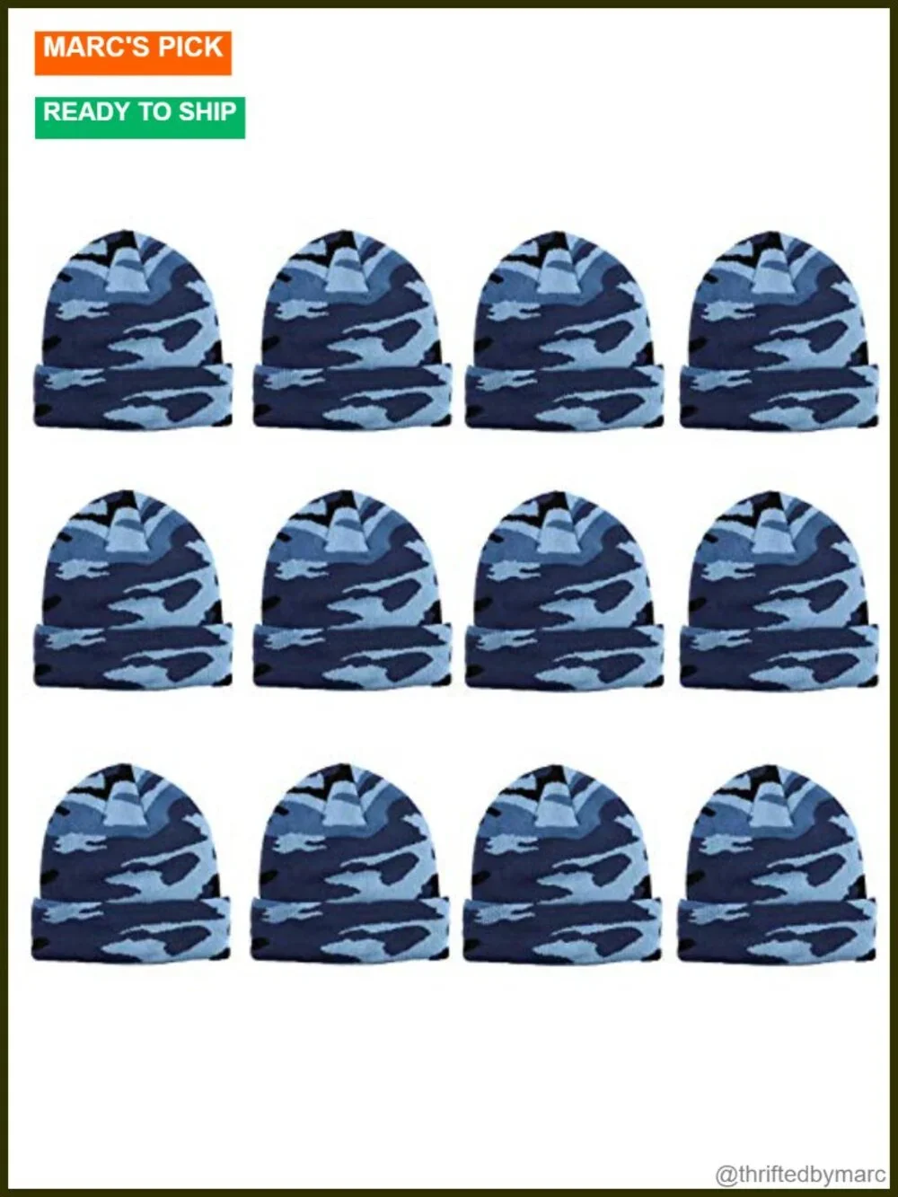Knitted Stretchable Acrylic Beanie Hat Winter Cap One Size